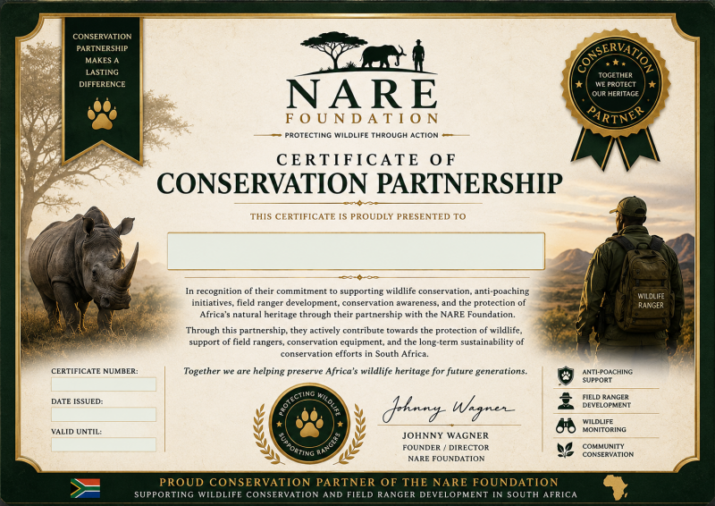 NARE Foundation partnership certificate